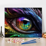 TUMOVO Paint by Numbers for Adults Beginner Dragon Eye Paint Number Kits Multicolor Eye Paint by Number Mythological Creatures Paint by Number Kits DIY Oil Painting Kits, 16 x20 Inch TUMOVO