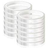 MEBMIK 12 Rolls 10mm x33m(108ft) Clear Heat Tape,Transparent High Temperature Heat Resistant Tape,Heat Transfer Tape for Heat Press and Sublimation,Heat Transfer Vinyl,No Residue MEBMIK