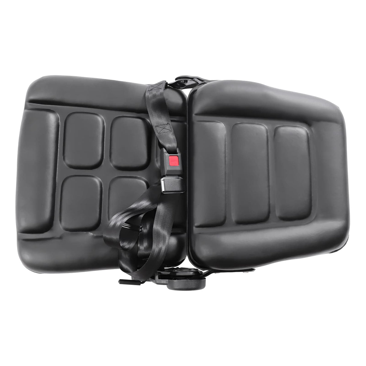 Universal Forklift Seat with Safety Belt, Adjustable Tractor Seat Full Suspension Seat Replacement for Heavy Mechanical Seat HaroldDol