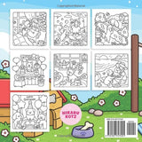 Dog Moments: Puppy Life Coloring Book for Adults and Teens (Cat & Dog Coloring Book) Harmo Press