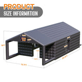 SPECRAFT 39x20x14 FT Large Inflatable Nightclub with Additional Gazebo, 2 Sides Escape Doors Inflatable Tent for Parties, Party Tent for Birthday Party/Outdoor Events SPECRAFT