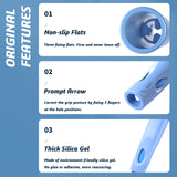 OSteed Ergonomic Pencil Grip, Extender & Cap 3 in 1, Silicone Pencil Partners Pack of 6 Pcs for Kids and Adults Handwriting OSteed