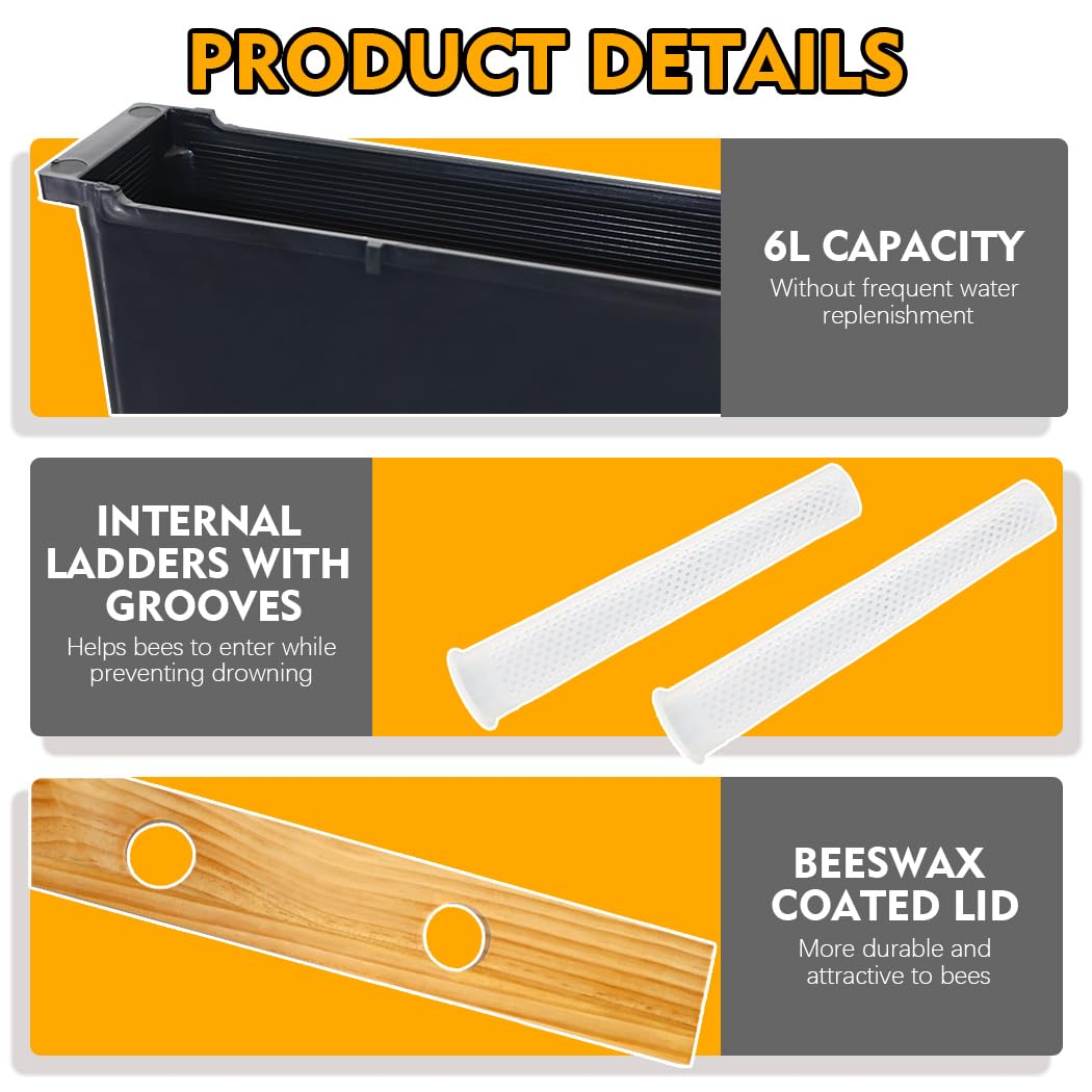 BeeCastle Bee Pro Feeder Beehive Frame Feeder Deep Frame Water Feeder for Beekeeping Bee Feeding Tools BeeCastle