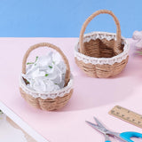 FREEBLOSS 6 Set DIY Woven Basket Making Kit for Beginners Wicker Basket Weaving Supplies Multifunctional Hand-Woven Storage Box for Easter Decor FREEBLOSS