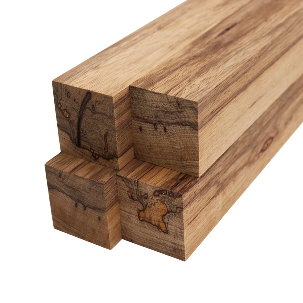 Barrington Hardwoods Black Limba Lumber Square Turning Blanks - 2" x 2" (4pcs) (2" x 2" x 8") Barrington Hardwoods