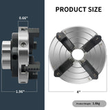 Wood Lathe Chuck,4-Inch 4-Jaw Lathe Chucks, Self-Centering Lathe Chucks for Woodturning with 1"x8TPI Thread HAowosi