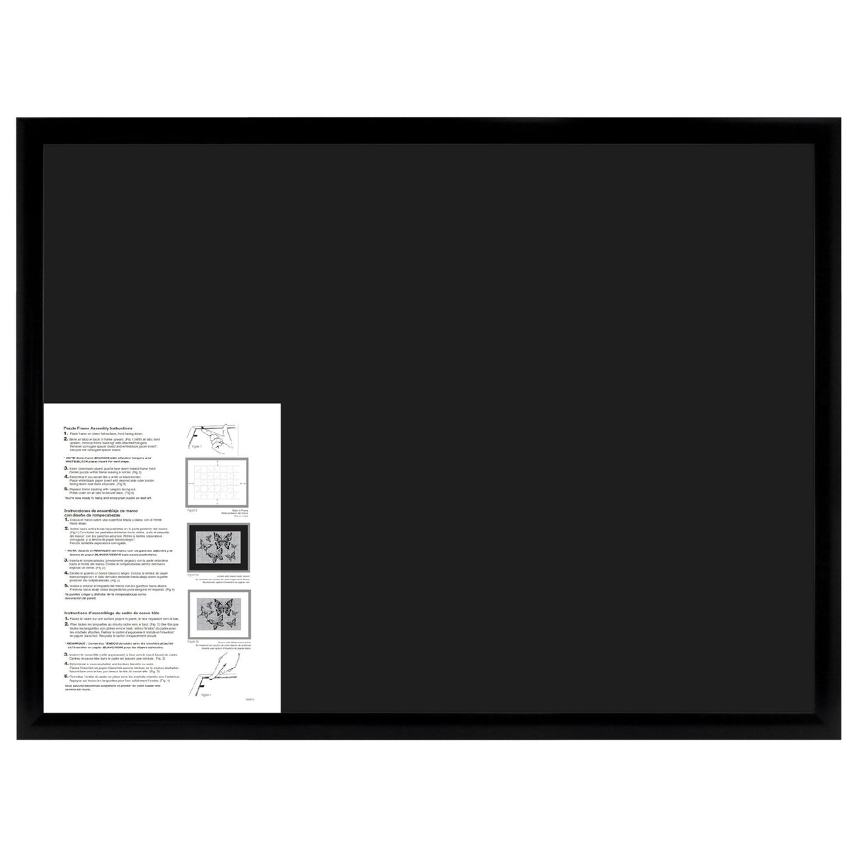 MCS Frame for Puzzles, Black, 20 x 27 in or smaller MCS
