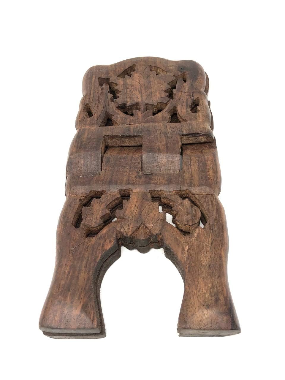 Azuregreen Quran Holder Book Stand Rihal Rehal Wooden Carved Eid AzureGreen
