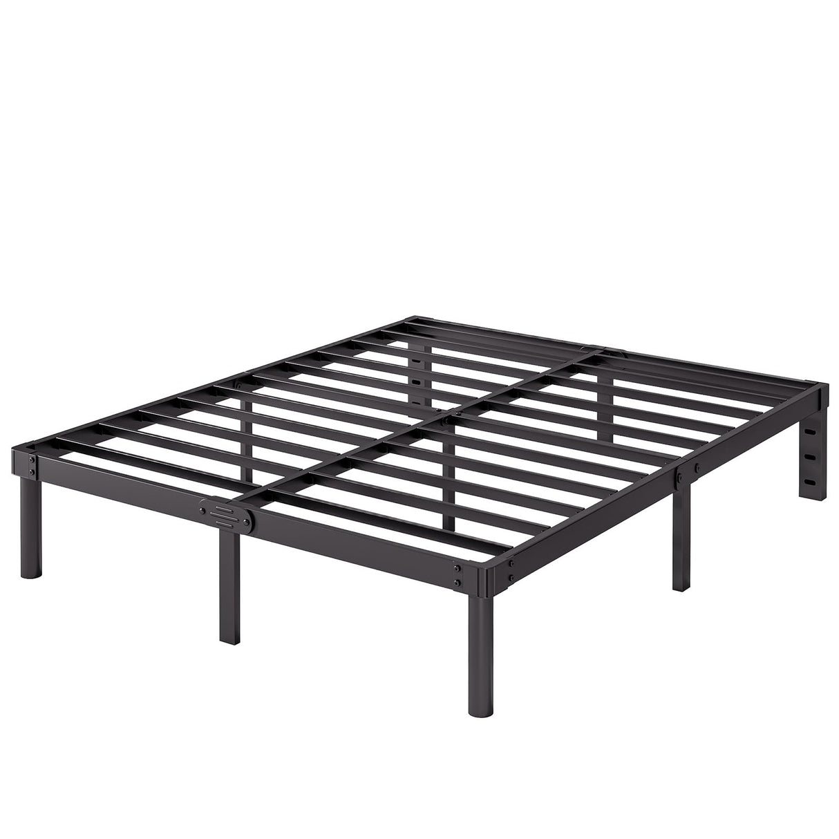 Viisari King Bed Frame 14 Inch Metal Bed Frame King Heavy Duty Platform No Box Spring Needed Easy Assembly Noise Free Black 4005-14B Viisari