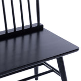 DUHOME Entryway Bench, Black Dining Bench with Spindle Back Farmhouse Bench Wood Bench Windsor Bench for Foyer Balcony Living Room, Black (Black, Bench) DUHOME