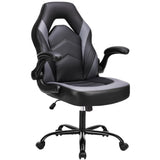 Ergonomic Gaming Desk Chair - Adjustable PU Leather Swivel Racing Chair with Flip-up Armrests for Home Office and Entertainment, Perfect for Adults, Kids, and Gamers YSSOA