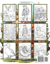 Hunting Coloring Book for Kids: 50 Beautiful Coloring Pages for Boys Ages 6-12 Majosta