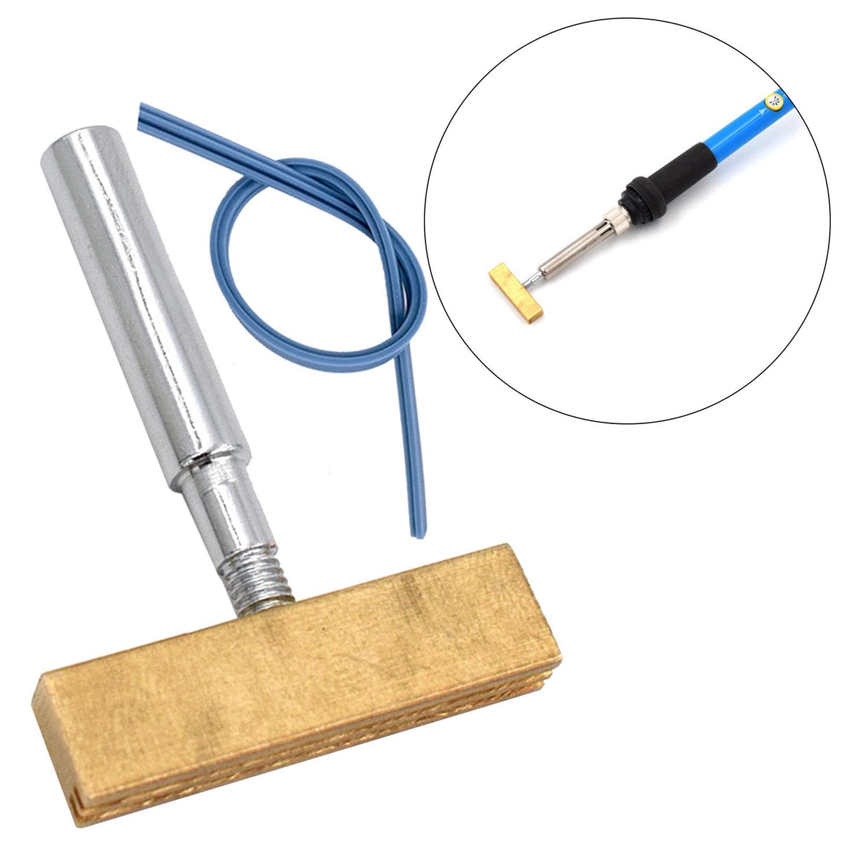 T Soldering Iron Tip LCD Ribbon Repair Parts, LCD Flex Cable Repair, Hot Press Head for Broken LCD Screens, with Strip Milageto