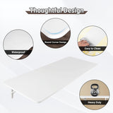 Neoaider Wall Mounted Folding Table 47.2”L x 19.7”W, Laundry Folding Table with Heavy Duty Metal Collapsible Shelf Brackets, 220 LBS Capacity, Wall Mounted Desk Fold Down for Small Spaces Neoaider