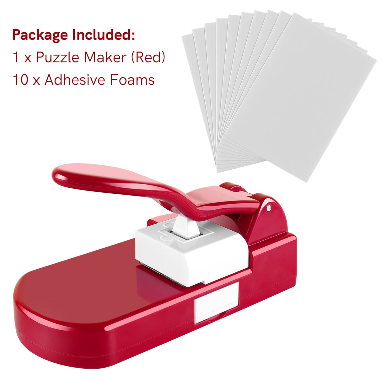 BAOFALI Puzzle Maker Machine Cutter,Jigsaw Puzzle Making Machine with 10 Adhedive Foams,for Arts & Crafts Make Jigsaw Puzzles Scrapbooking & DIY Puzzle Jigsaw Mini Tool BAOFALI
