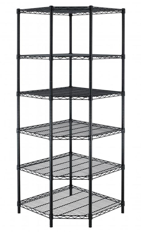 BestOffice New Heavy Duty Wire Steel 6-Tier Corner Shelf Garage Storage Shelving Rack C706 BestOffice