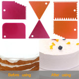 Cake Scraper Smoother Tool Set, DaKuan 12 pcs Cake Smoothing Cutter Plate Tool Combo, Cake Icing Scrapper Cake Edge Decorating Tool. DaKuan