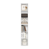 Furinno Luder 6-Tier Open Shelf Bookcase, White Furinno