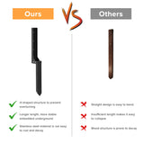 Fence Post Repair Stakes Kit - Heavy Duty Steel Wooden Fence Post Repair Bracket Anchor with Anti-Rust - Quick Fix Broken and Leaning Wood Fence Post Stabilizer Ground Spike (1 Pack) QAZWQAZ