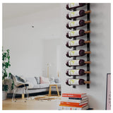 Jagged Ridge Wine Rooms - Premium Wall Mounted Metal Wine Rack - 12 Wine Bottles Holder - Modern Wine Rack, Matte Black - Space Saving for Home, Kitchen, Bar - Designed in Canada by Wine Enthusiasts Jagged Ridge Wine Rooms