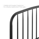 Modway MOD-6149-BLK Nova Full Metal Headboard, Black Modway