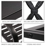 Park Bench Metal Bench 50 Garden Bench Chair Outdoor Benches Clearance Patio Bench Yard Bench Porch Work Entryway Steel Frame Furniture FDW