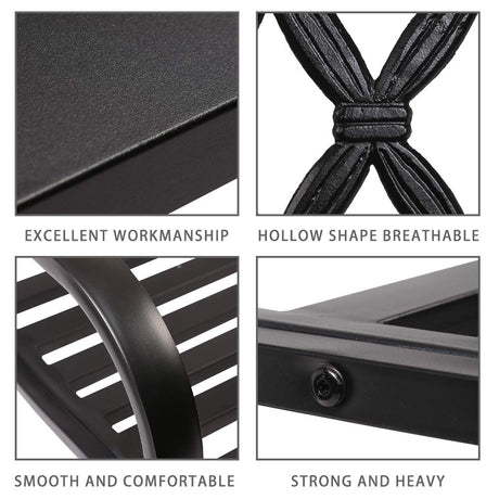 Park Bench Metal Bench 50 Garden Bench Chair Outdoor Benches Clearance Patio Bench Yard Bench Porch Work Entryway Steel Frame Furniture FDW