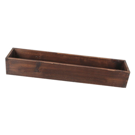 Leefasy Rustic Wooden Flower Box Wood Planter Box Unique Centerpieces Novelty Wooden Flower Pot Planter for Courtyard Farmhouse Patio, L Leefasy