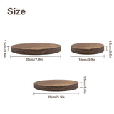 3 PCS Wooden Display Riser for Display Wood Risers for Decor and Organizer Round Display Stand Farmhouse Rustic Decor Risers Wood Riser Pedestal Stand for Candles Plants Cups (Brown, 8/6/4 Inch) QoTang