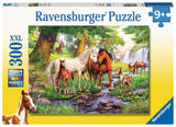 Ravensburger 12904 Horses by The Stream 300 Piece Puzzle for Kids - Every Piece is Unique, Pieces Fit Together Perfectly Ravensburger