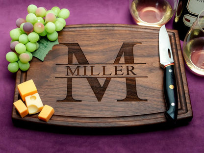 Straga Personalized Cutting Boards | Handmade Wood Engraved Charcuterie | Custom Wedding, Anniversary, Birthday or Family Reunion Gift for Chef or - WoodArtSupply