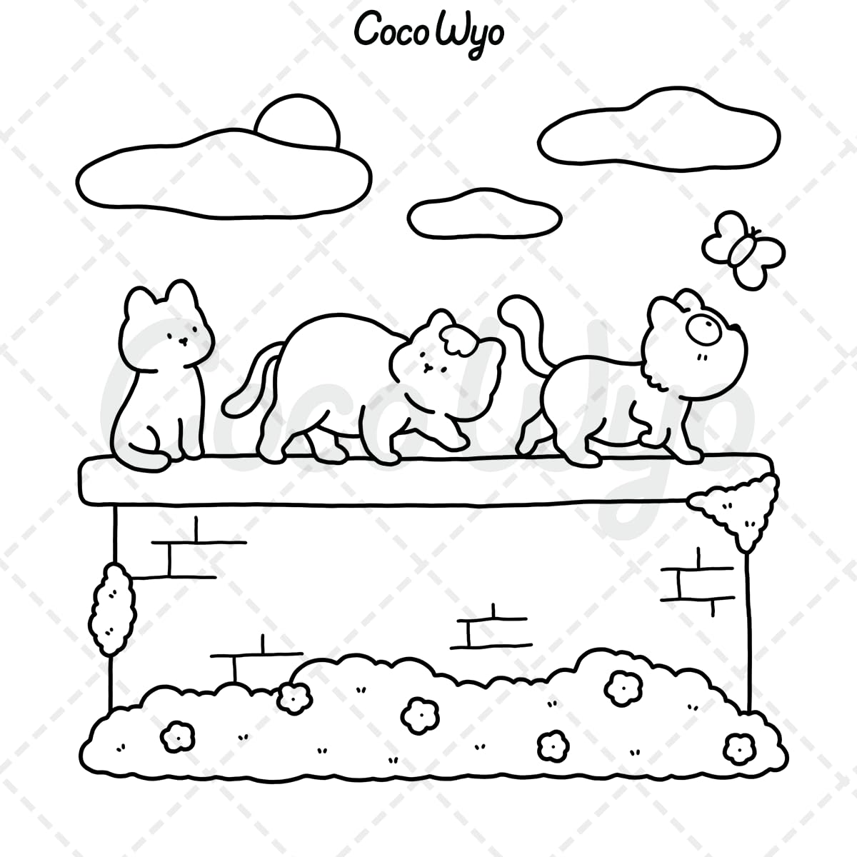The Little Cat: Cozy Life of Kitty Coloring Book for Adults and Teens (Cozy & Cute Coloring) Independently Published