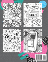 80's Coloring Book: 1980s Nostalgia Coloring Book For Adults With Retro Eighties Accessories, Fashion, Gadgets, Game Consoles, Collectibles Lindesa
