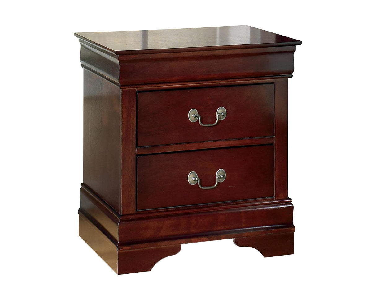 Signature Design by Ashley Alisdair Traditional 2 Drawer Nightstand, 23.75" Tall, Dark Brown Signature Design by Ashley