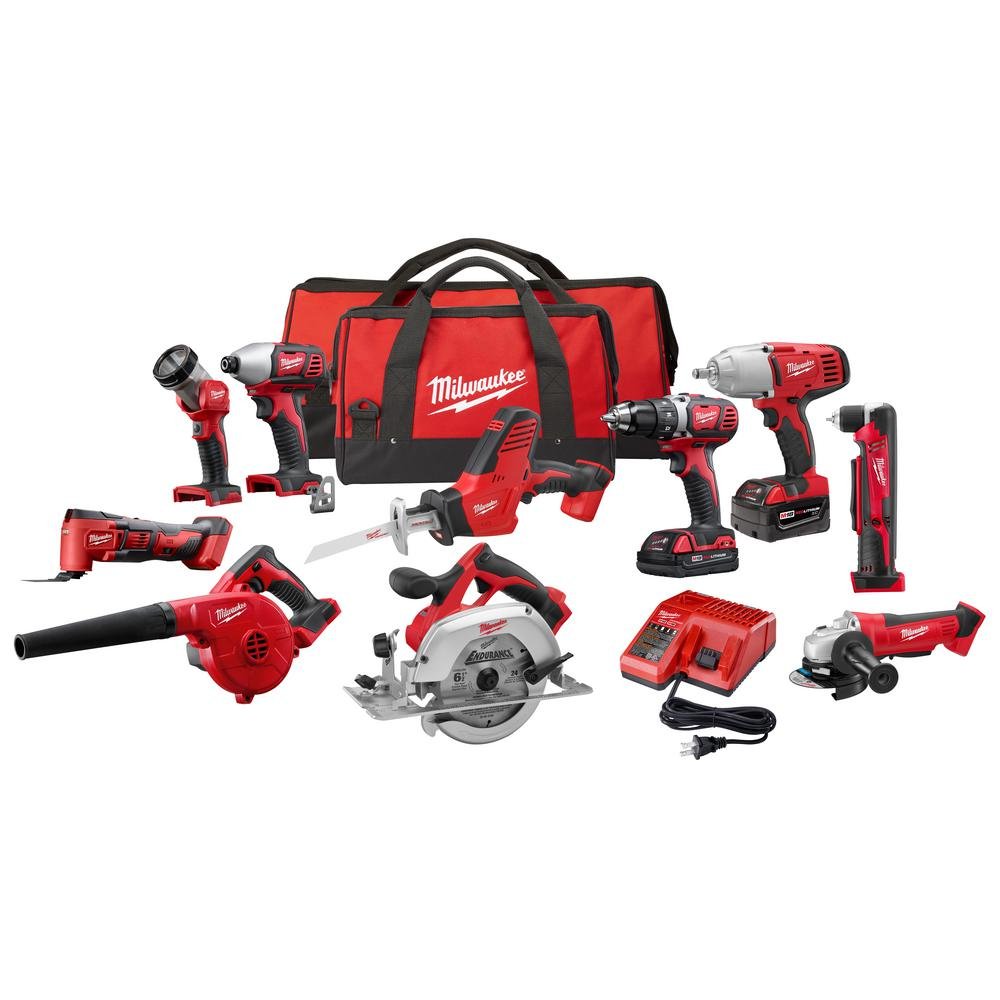 Milwaukee M18 18-Volt Lithium-Ion Cordless Combo Kit Milwaukee
