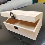 Wooden Boxes for Crafts, Natural Wooden Boxes, Reusable Wooden Boxes for Art and DIY Hobbies, Jewelry Boxes and Wooden Gift Boxes for Home Storage YXFZPAN