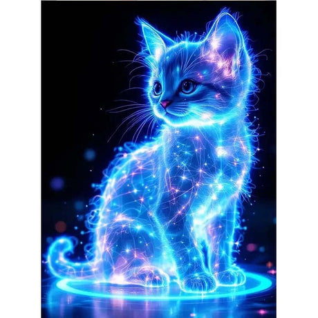 SHICERNHJ Cat Diamond Painting Kits for Adults DIY Round Gem Art Animal Cute Cat Diamond Art Kits for Adults,5D Full Drill Diamond Dots Crafts Paintings Canvas for Beginners Home Decor 12x16Inch SHICERNHJ