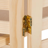 SSWBasics 3-Panel Wood Display With 3 Shelves - Unit Can Be Stained Or Painted - Great for a Wide Range of Merchandise from Housewares, Clothing and Beverages - Natural Pine SSWBasics