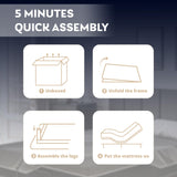 Dyonery Split King Adjustable Bed Frame with 14 inch Gel Memory Foam Mattress, CertiPUR-US Certified Fiberglass Free, Zero Gravity & Wireless Remote, Head & Foot Incline, 80"×76" Dyonery