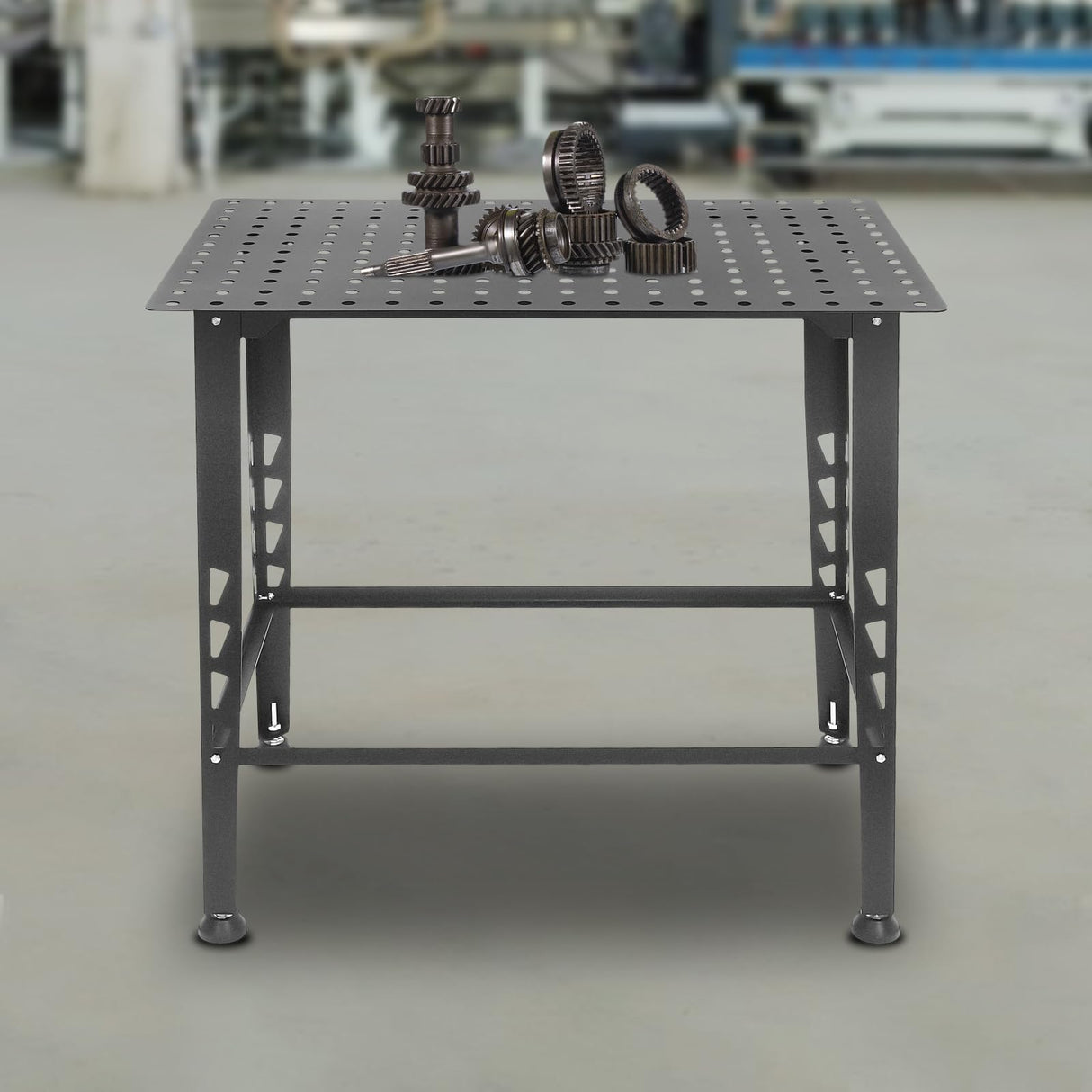 Welding Table,36" X 24" Welding Table Top,0.157in Thick Fabrication Table,600Lbs Load Capacity Metal Workbench,Portable Work Bench With Double-Layer Storage Heavy Duty Carbon Steel Weld Table For Weld SODONAD