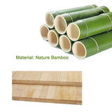 Kework Bamboo Wine Glass Holder, Hanging Stemware Display Rack, Under Cabinet Mounted Wine Glass Drying Storage Hanger Organizer Rack Kework