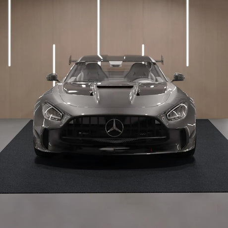 VEVOR Garage Floor Mat, 7.6'x19' Waterproof Protection from Water,Snow, Rain,Mud and Oil for Cars, Non-slip Heavy Duty Containment Mat with TPE Anti-Leak Backing & Easy to Clean & Cuttable VEVOR