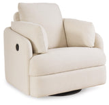 Signature Design by Ashley Modmax Coastal Press-Back Swivel Glider Rocker Recliner with Machine Washable Cover, Hidden Storage Compartments and 2 Bolster Pillows, Beige Signature Design by Ashley