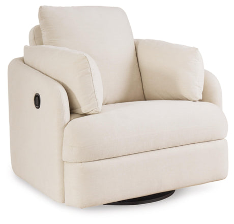 Signature Design by Ashley Modmax Coastal Press-Back Swivel Glider Rocker Recliner with Machine Washable Cover, Hidden Storage Compartments and 2 Bolster Pillows, Beige Signature Design by Ashley