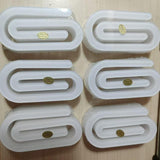 Sublimation Blank Thermal Acrylic Single-Sided White Approximate 3 x 1.2 Inch Small Paper Clips 10 Packs WoodArtSupply