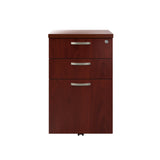 Bush Business Furniture Office in an Hour 3 Rolling File Cabinet | Mobile Under Desk Drawers for Letter, Legal, and A4-size Document Storage, Hansen Cherry Bush Business Furniture