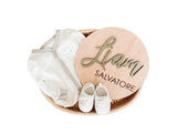Baby Name Announcement Disc, Personized Sign For Photo Props, Hospital Name Sign, Baby Shower Gift WoodArtSupply
