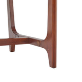 Walker Edison Mid-Century Modern Solid Wood Trestle Base Dining Table, 60 Inch, Walnut Walker Edison