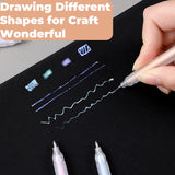 Scrapbook Quick Dry Glue Pen 12PCS Set, Crafting Fabric Pen Liquid Glue Pen for Papercrafts, Handmade Stationery, DIY Foil-Stamping, Back to School Supply, Year 6+ (12PCS Set-Forsted Holder Type) FLY CHOICE