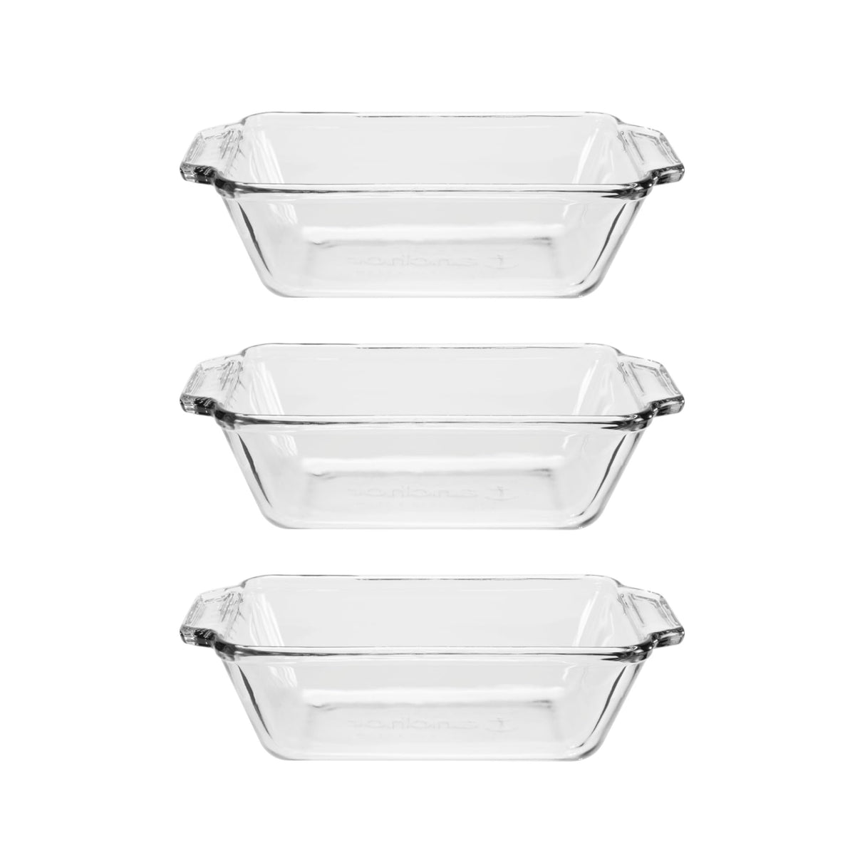 Anchor Hocking Glass Bread Pan, 1.5 Quart Loaf Pan, Set of 3 Anchor Hocking